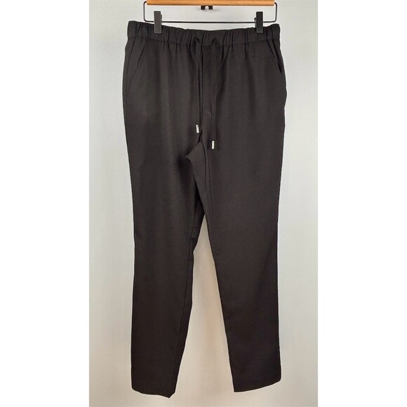 Wildfang Empower Drawstring Pants Womens Black Straight Leg Pull On- NWT - Picture 8 of 13